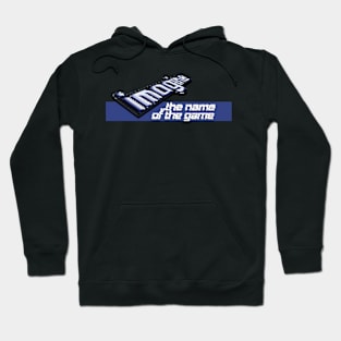 Imagine: The Name of the Game Retro Games Logo Pixellated Hoodie